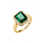 Thomas Sabo TR2508-971-6-56 Ring with green octagon stone Elyndra Gold-plated Ladies