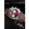 Spinnaker SP-5068-05 Mens Watch Hull Chronograph Burnt Maroon 42mm 10ATM