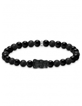 Thomas Sabo A2204-017-11-L17 Bead bracelet with black goldbears silver