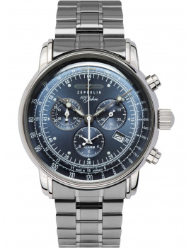 Zeppelin 7680MB-3 Mens Watch 100 Years Zeppelin Chronograph 43mm 5ATM