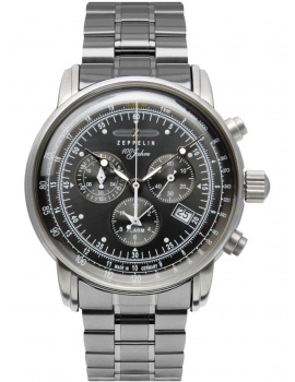 Zeppelin 7680MB-2 Mens Watch 100 Years Zeppelin Chronograph 43mm 5ATM