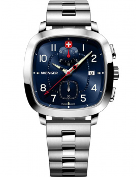 Wenger 01.1933.111 Mens Watch Vintage Športové Chronograph 40mm 5ATM