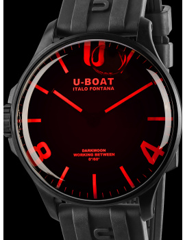 U-Boat 8466/B Darkmoon Red IPB 44mm 5ATM