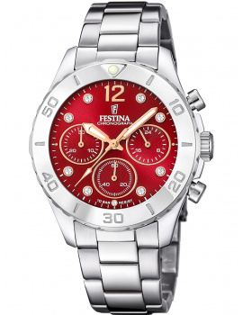Festina F20603/2 Boyfriend Chronograph Ladies Watch 39mm 10ATM