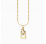 Thomas Sabo KE2267-414-14-L45V Gold-plated chain w. intertwined hearts