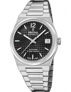 Festina F20029/6 Ladies Watch Swiss Made RivĂ© Automatic 35mm 10ATM