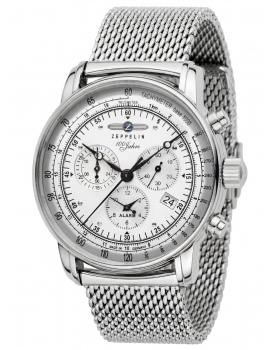 Zeppelin 7680M-1 budík chrono 100 years 43mm 5ATM