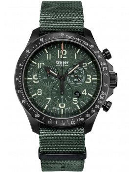 Traser H3 109463 P67 Officer chrono green nato 46mm 10ATM