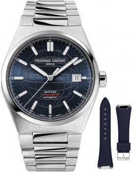 Frederique Constant FC-303BL3NH6B Mens Watch Highlife Automatic COSC Chronometer 39mm 10ATM