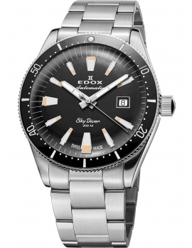 Edox 80131-3NM-NIB Skydiver Automatic Ladies Watch 38mm 30ATM