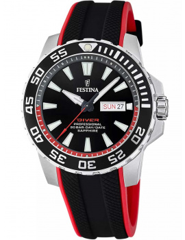Festina F20662/3 Mens Watch Professional Diver Day-Date 45mm 20ATM