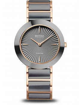 Bering 11435-768 Ladies Watch Diamond Keramika 35mm 3ATM