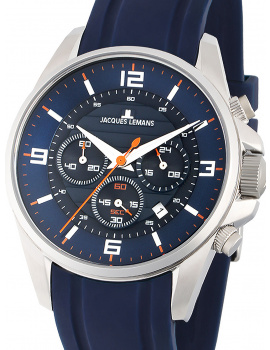 Jacques Lemans 1-2118C Liverpool Chronograph Mens Watch 44mm 10ATM