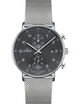 Junghans 41487744 Mens Watch FORM C Chronograph 40mm 5ATM