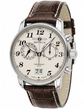 Zeppelin 7684-5 Graf Zeppelin LZ127 chrono 41mm 5ATM