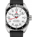 Swiss Military SMA34100.08 Diver Titanium Automatic Mens Watch 42mm 30ATM