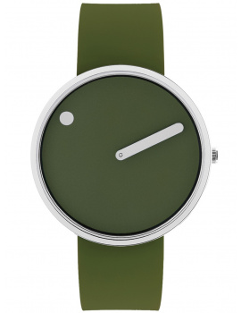 Picto 43396-7764S Unisex Fresh Olive Silicone 40mm 5ATM