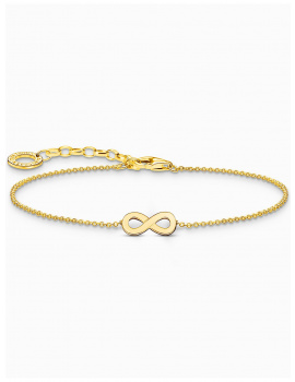 Thomas Sabo A2161-413-39-L19V Gold-plated bracelet w. infinity pendant