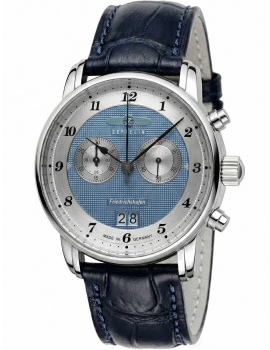 Zeppelin 8584-3 Mens Watch Friedrichshafen Chronograph 41mm 5ATM