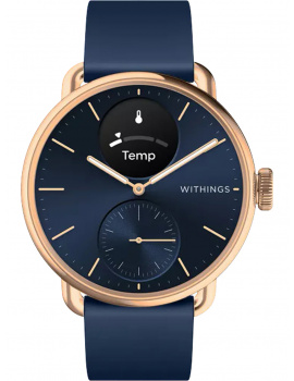 Withings HWA10-model 6-All-In ScanWatch 2 rosĂ© gold blue 38 mm 5ATM