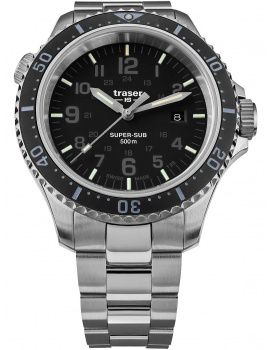 Traser H3 109378 P67 T25 SuperSub black 46 mm diver 50ATM