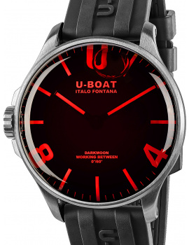 U-Boat 8465/B Darkmoon Red SS 44mm 5ATM