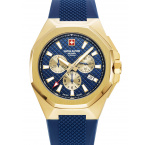 Swiss Alpine Military 7005.9815 Typhoon Chronograph Mens Watch 42mm 10ATM