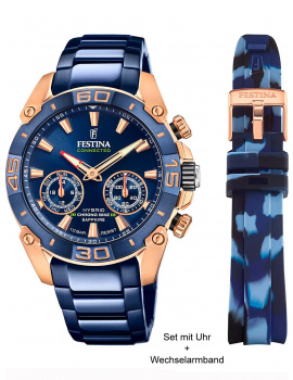 Festina F20549/1 Bike Chronograph special edition Set Mens Watch 45mm 10ATM