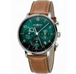 Zeppelin 8086-4N Hindenburg LZ129 Chronograph Mens Watch Slnečný pohon 41mm 5ATM