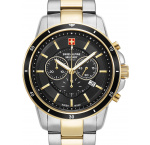 Swiss Alpine Military 7089.9147 Chronograph Mens Watch 44mm 10ATM