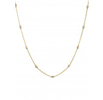 Thomas Sabo KE2340-414-14-L50V Necklace White zirconia stones Gold-plated Ladies
