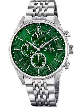 Festina F20285/8 Timeless Chronograph Mens Watch 41mm 5ATM