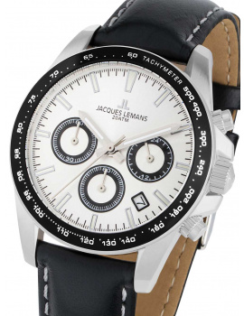 Jacques Lemans 1-1877B Liverpool Chronograph Mens Watch 40mm 20ATM