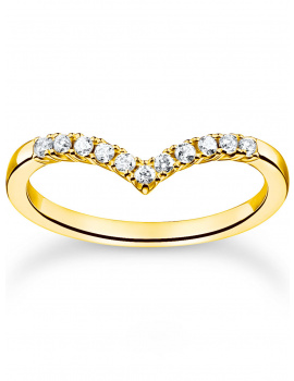 Thomas Sabo Ladies Ring TR2394-414-14-52 V-shape size 52