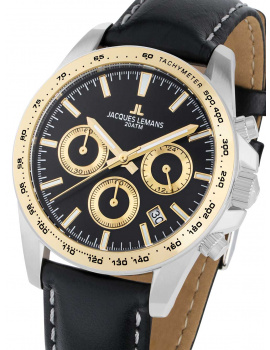 Jacques Lemans 1-1877D Liverpool Chronograph Mens Watch 40mm 20ATM