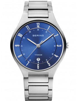 Bering 11739-707 Titanium Men's 39mm 5 ATM