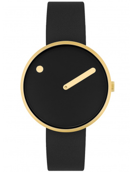 Picto 34087-0114G Unisex Black Bio Based 34mm 5ATM