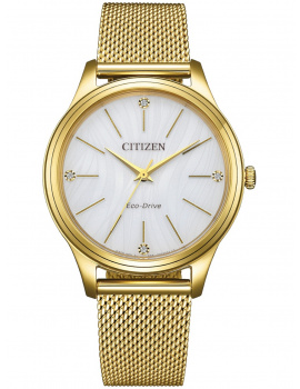 Citizen EM1222-87A Ladies Watch Eco-Drive Elegance 34mm 5ATM