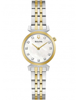 Bulova 98P202 Regatta diamond watch (11) ladies 24mm 3ATM