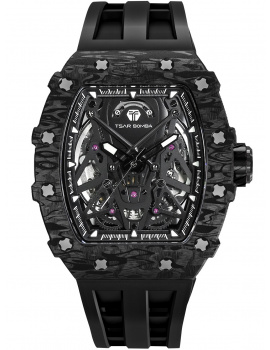 Tsar Bomba TB8207CF-01 Mens Watch Elementar Carbon Fiber Automatic 44mm 5ATM