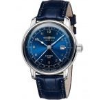 Zeppelin 7668-3 Los Angeles LZ126 Automatic Mens Watch GMT 43mm 5ATM