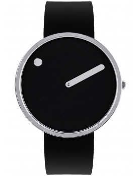 Picto 43370-0120S Black Silicone 40mm 5ATM