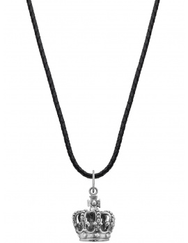 Rebel & Ružové NL024-S-70 Royal Crown Unisex Necklace 70cm