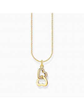 Thomas Sabo KE2267-414-14-L45V Gold-plated chain w. intertwined hearts