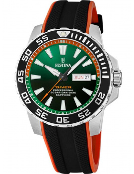Festina F20662/2 Mens Watch Professional Diver Day-Date 45mm 20ATM