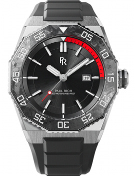 Paul Rich PR-45210 Mens Watch Aquacarbon Pro Midnight 42mm 20ATM