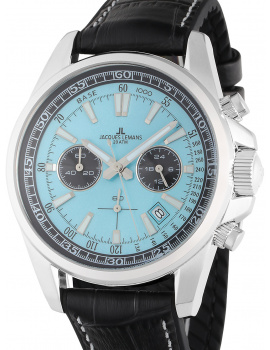 Jacques Lemans 1-2117R Liverpool Mens Chronograph 44mm 20ATM