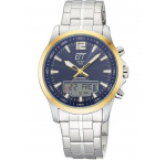 ETT Eco Tech Time EGA-11717-31M Mens Watch Radio-controlled Slnečný pohon Drive Professional Chronograph 45mm 5ATM
