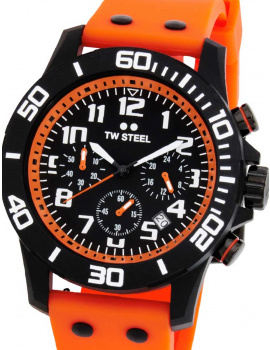 TW-Steel CA2 Mens Watch Carbon Chronograph 44mm 10ATM