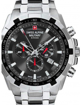 Swiss Alpine Military 7043.9237 sapphire crystal chrono 46mm 10ATM